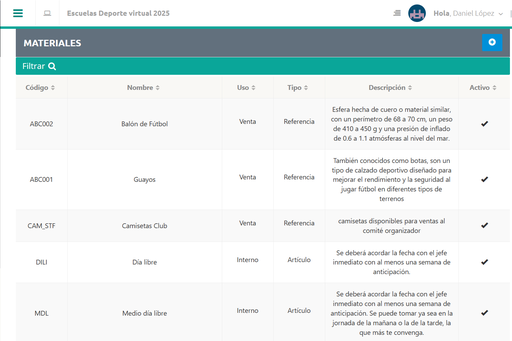 Productos y servicios para adicionar a un servicio